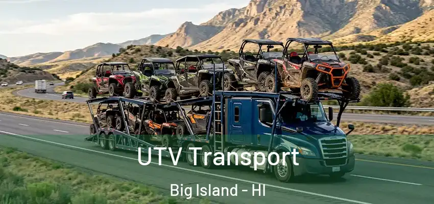  UTV Transport Big Island - HI